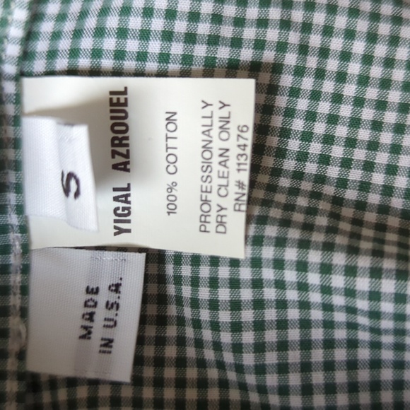 Yigal Azrouel Panel Cotton Button Down Long Sleeve Shirt USA Israel S M - Picture 9 of 9